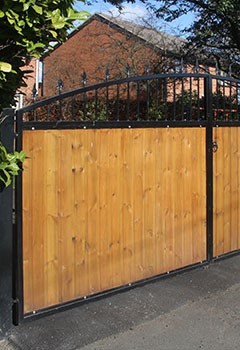 Wooden Gate Installation In New Springville